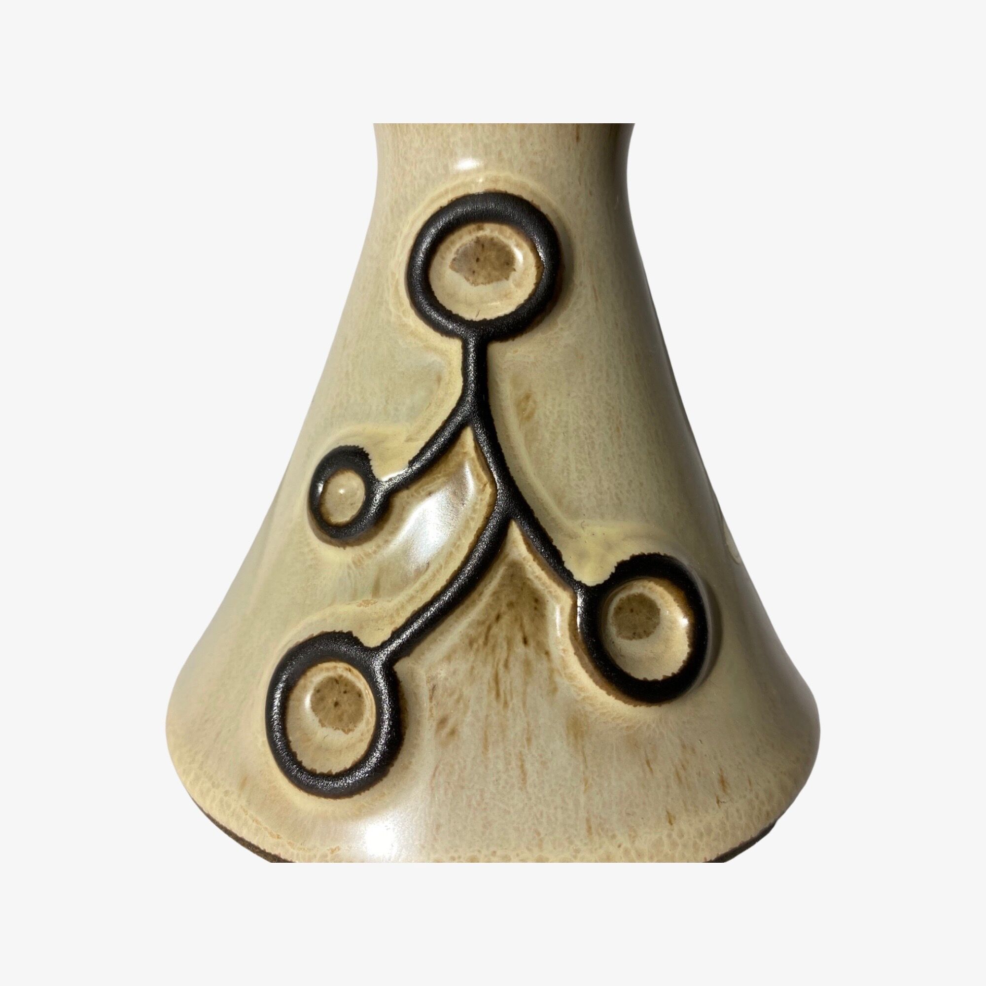 Vintage 'frank keramik denmark' candlestick holder