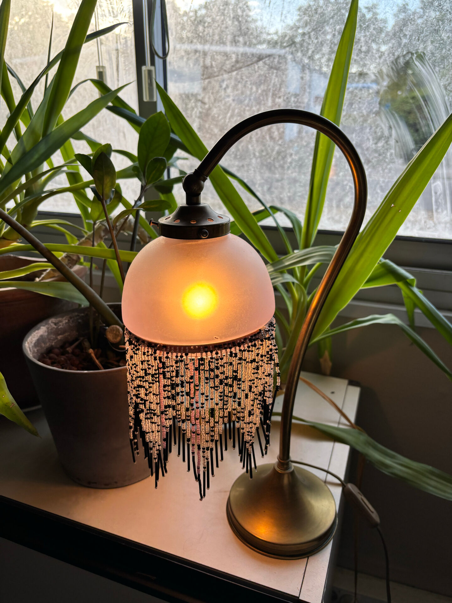 Lampe de bureau Art Deco « col de cygne »