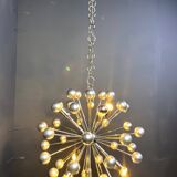 Vintage chrome sputnik chandelier, 1960s