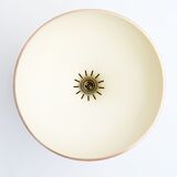 Vintage danish pendant lamp in copper 60's