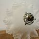 Vintage lampshade lace pleated transparent glass claw
