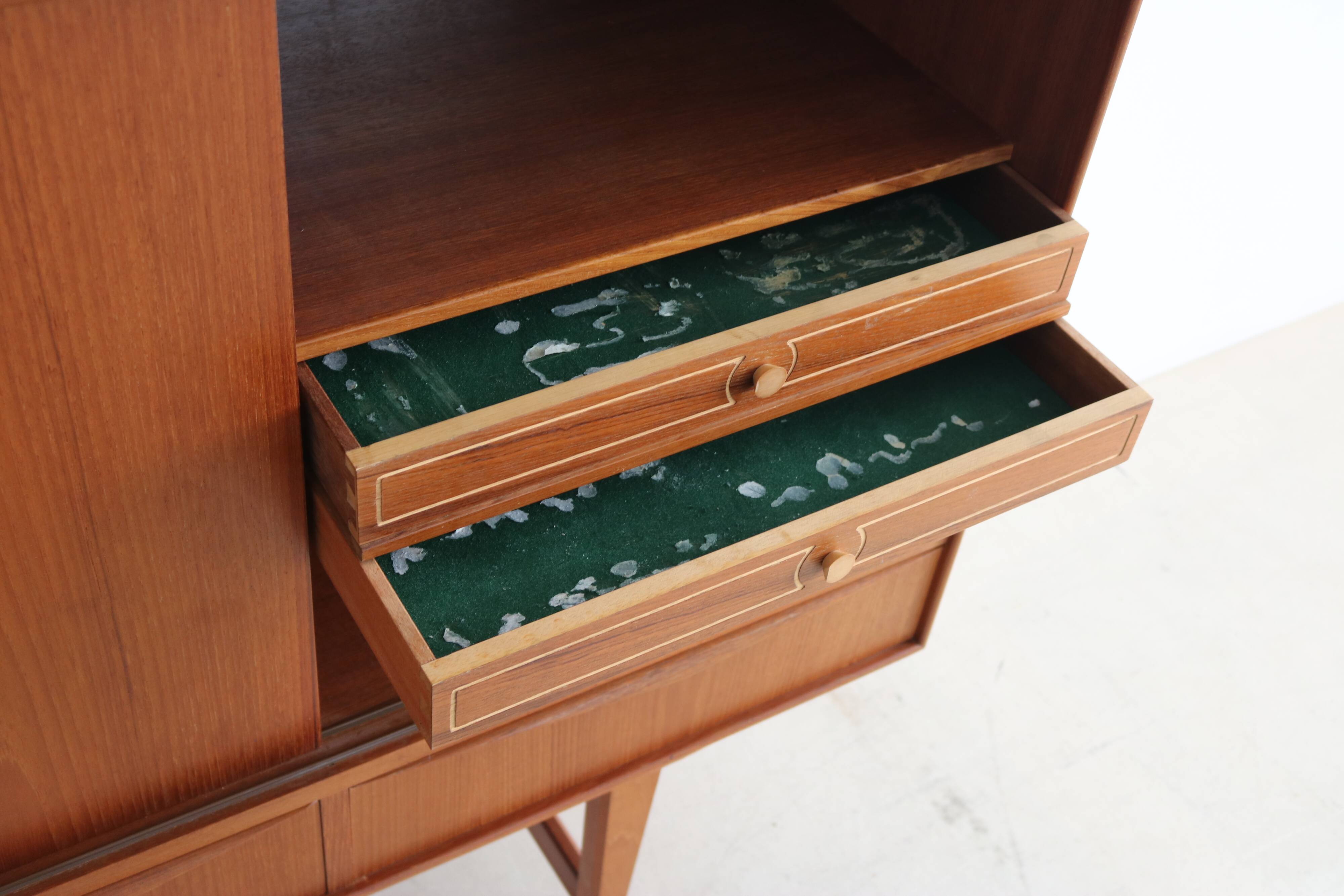 Vintage high board | wall cabinet | E.W. Bach | Danish