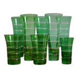 8 glasses Murano Italy 60s