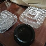 Set of 2 new bubble glass ceiling lamps 1960-1970