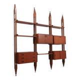 Mid century Italian design teak bookcase 1950s