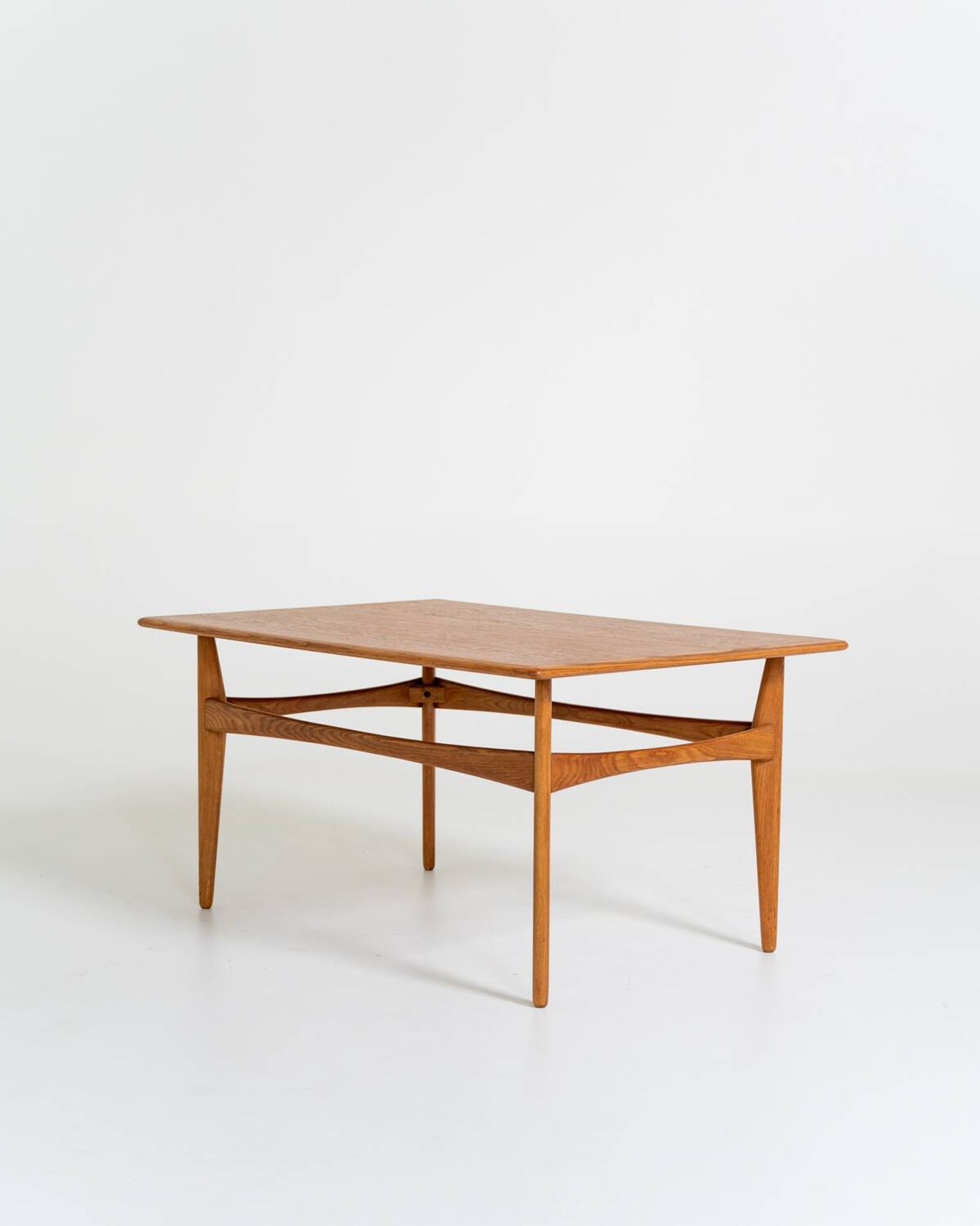 Oak side table by Karl-Erik Ekselius for JOC, Sweden, 1950s