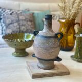 Amphore sculpturale vintage années 70 - grès