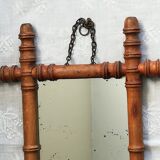 Wooden mirror bamboo style