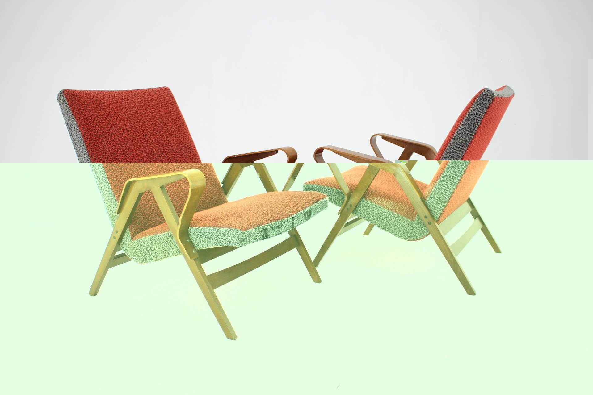 1960s Pair of Tatra Armchairs, Czechoslovakia