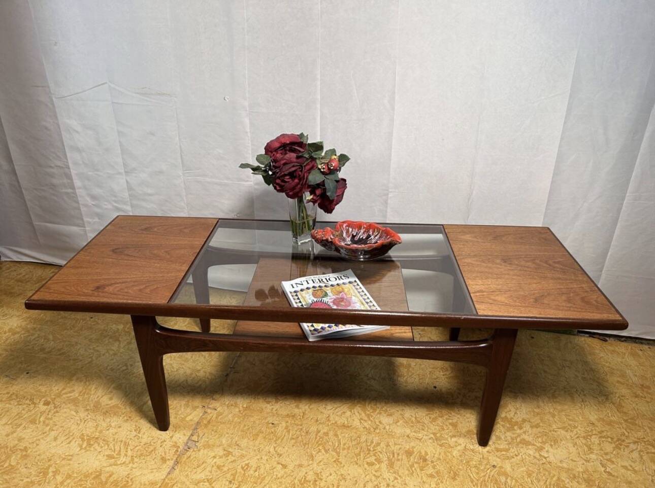 Mid century retro vintage teak coftee table by GPlan "Mad Man" 1960 Mi