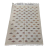 Tapis tissés main blanc et marron 125x180cm