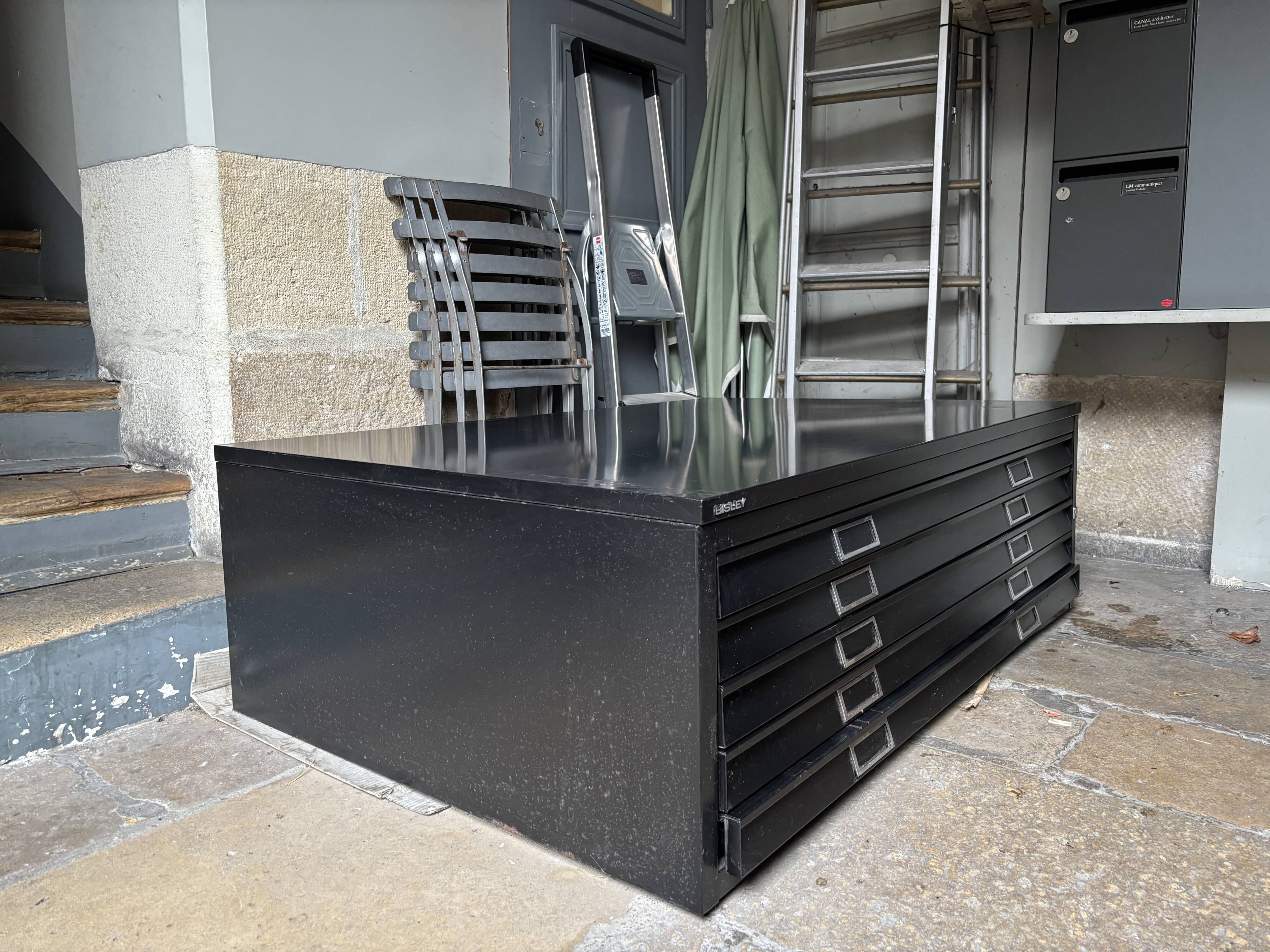 BISLEY A0 plan cabinet – 5 drawers