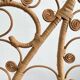 Vintage Four-part Rattan Peacock Screen, Room Divider, 1950s