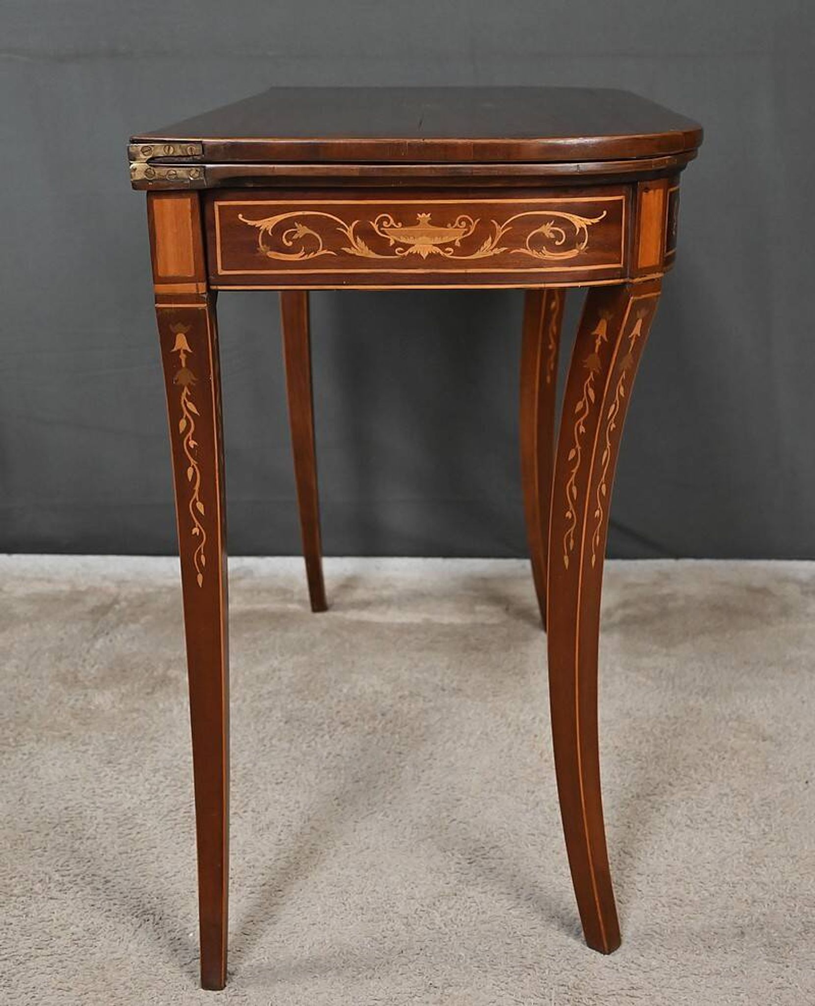 Mahogany Game Console Table – 1920
