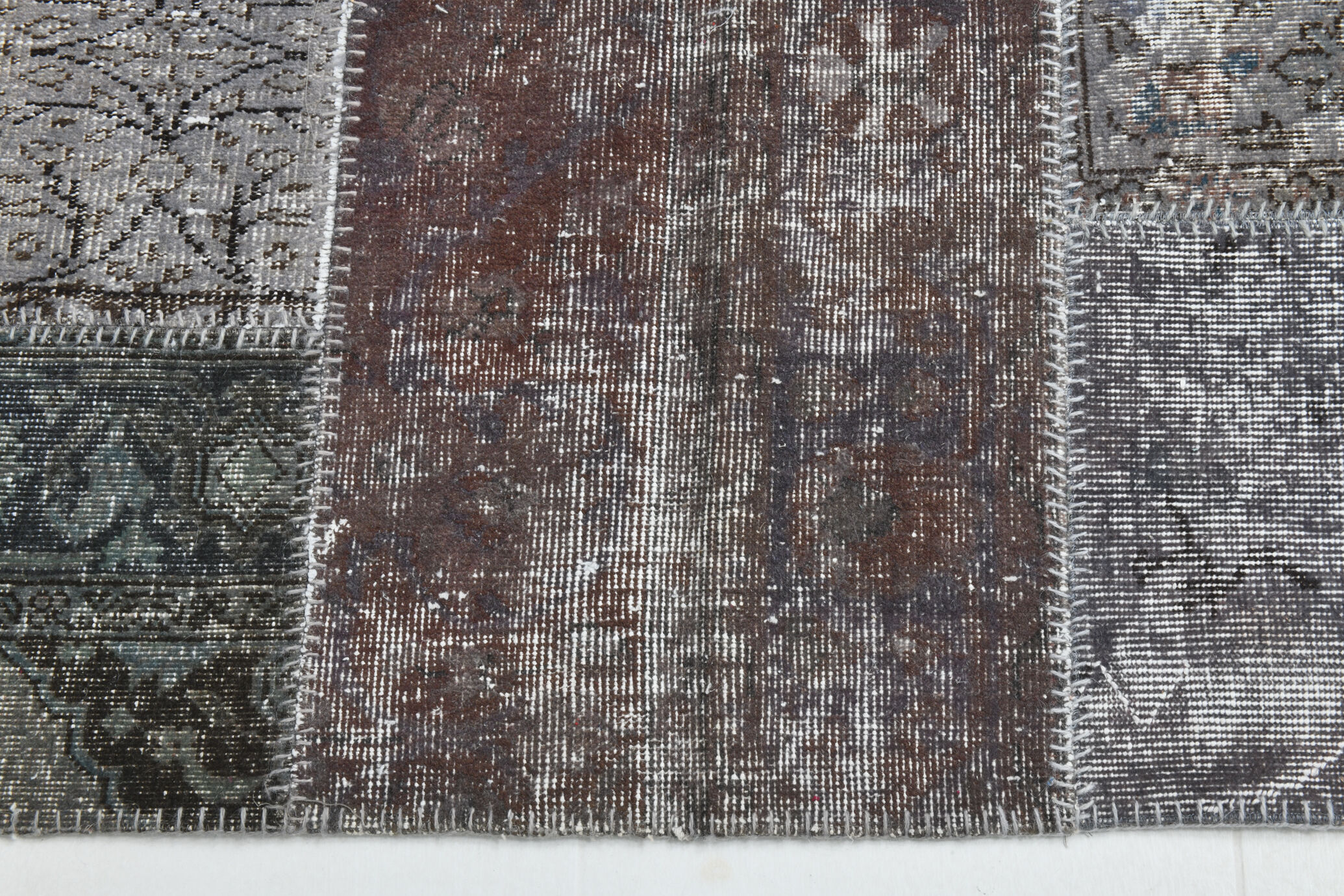 8x11 Handmade Wool Vintage Rug 354x251Cm