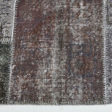 8x11 Handmade Wool Vintage Rug 354x251Cm