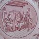 Talking plate with theme series the wedding in the countryside