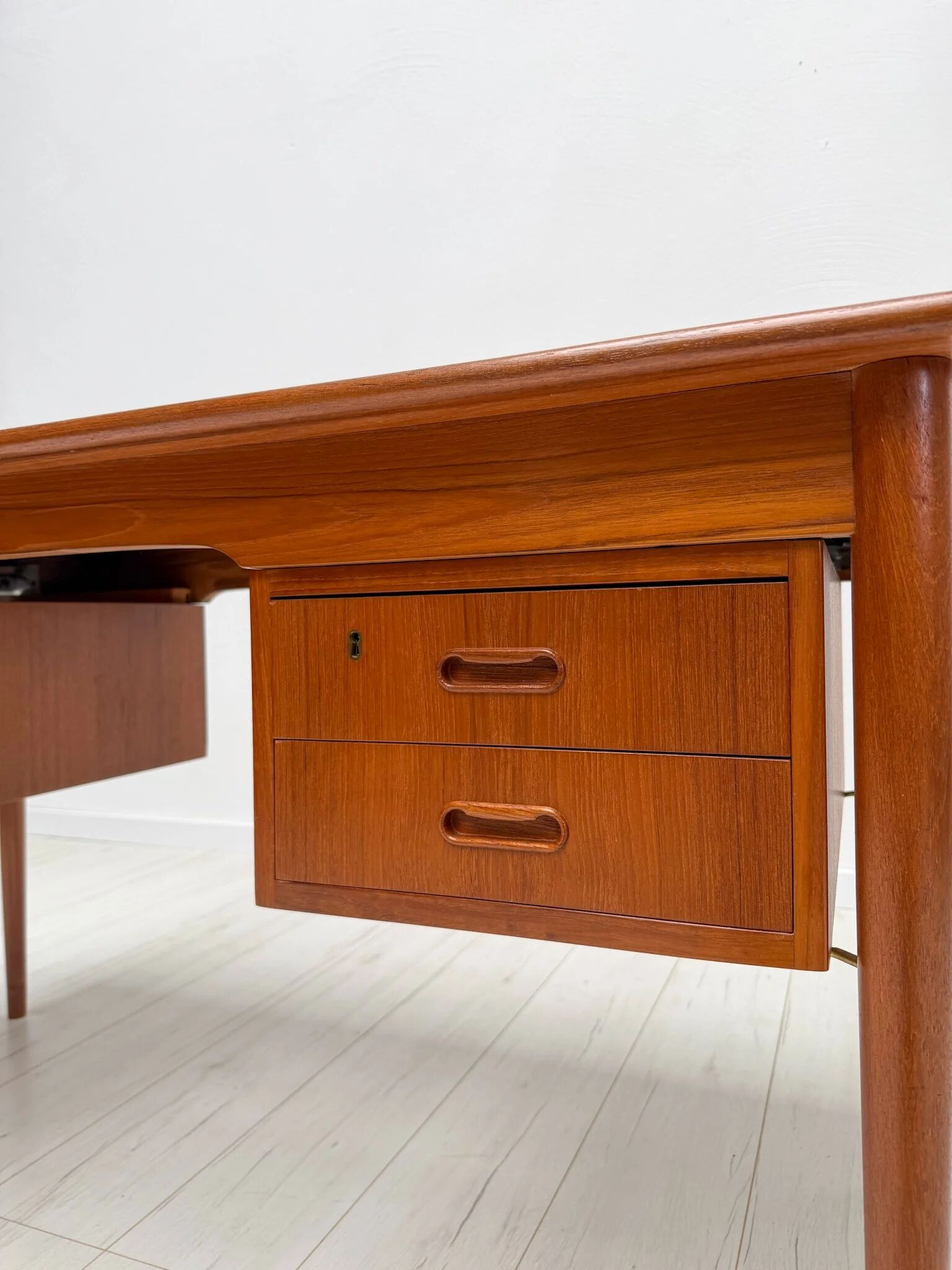 1960s vintage mid-century Danish design teak writing desk