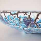 Large ceramic dish Fat lava Vallauris