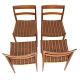 Set of 4 teak chairs, Troeds, Sweden, 1960