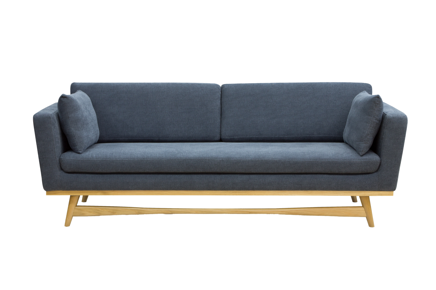 Sofa 210 - Natural wood - Storm fabric - RED Edition