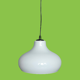 Large vintage opaline chandelier ~ 1970s