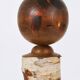 Decorative Kokeshi doll sculpture from northern Japan, hand-painted.