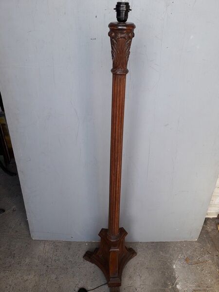 Lampadaire bois sculpté mouluré st empire ep 1930/40