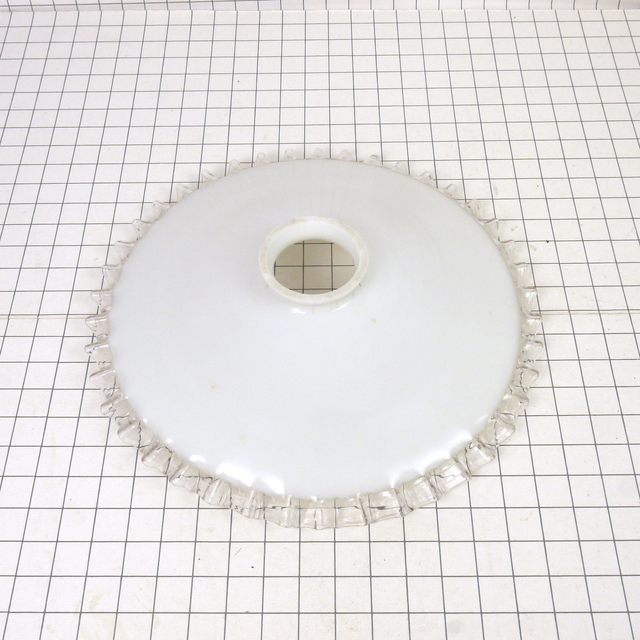 Abat-jour galette opaline