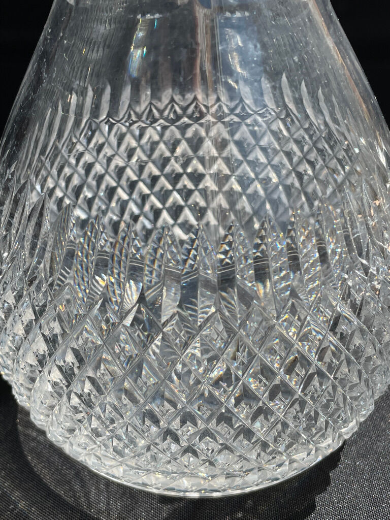 Carafe - art deco - blown and cut crystal