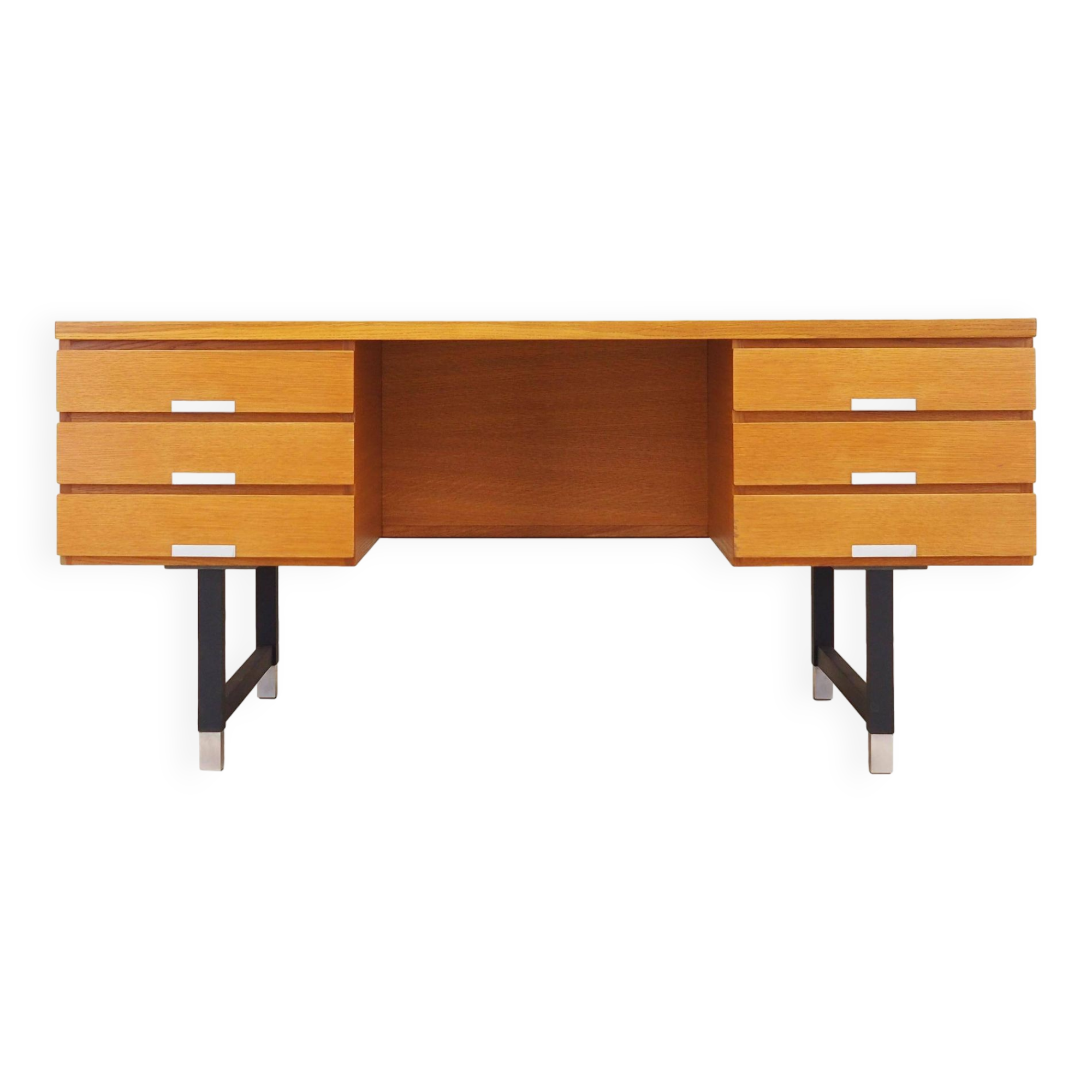 Ash desk, Danish design, 1970s, manufacturer: Eigil Petersens Møbelfabrik