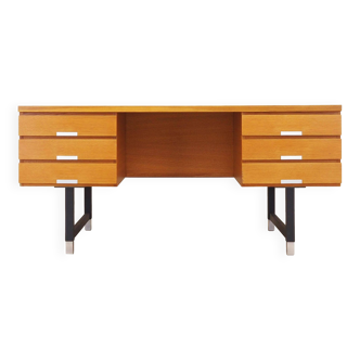 Bureau en frêne, design danois, années 1970, fabricant : Eigil Petersens Møbelfabrik