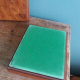 Burl wood box for playing cards