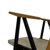 Vintage Palais De Tokyo armchair by Zwager Ermeloo, 1950's design