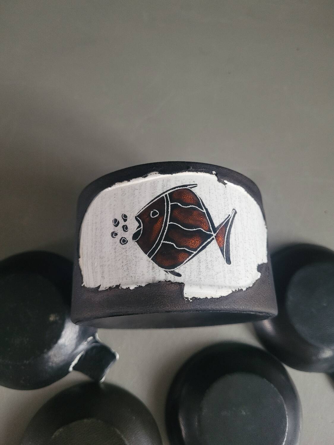 Ensemble de cendriers individuels vintage en céramique