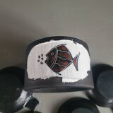 Ensemble de cendriers individuels vintage en céramique