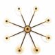 Glass and Brass Chandelier – Kalmar Design (Austria) - Circa 1960
