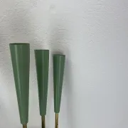 Large brass wall light in stilnovo style, 54 cm, italy, 1950s