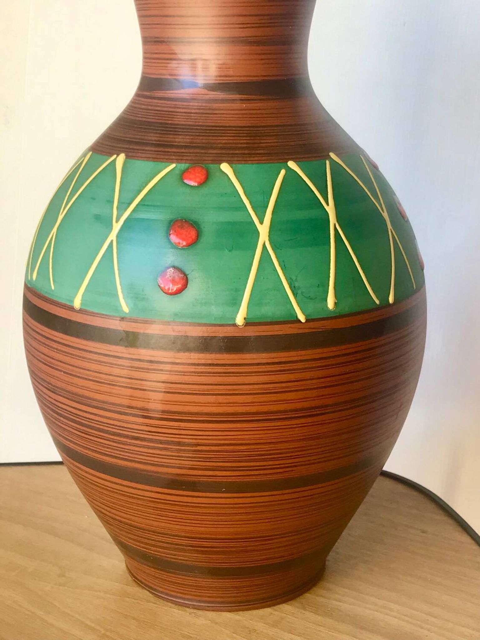 Grand vase céramique 40cm Carstens Tonnieschof 1960s
