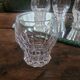 Set of 10 faceted glasses, pressed-molded glass, circa 1950–1960