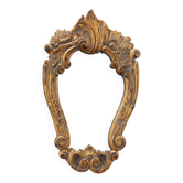 Small Rococo Style Gilt Mirror, Italy, 20th Century