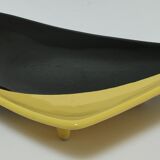 Empty pocket anthropomorphic ceramic black and yellow design 50s