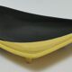 Empty pocket anthropomorphic ceramic black and yellow design 50s