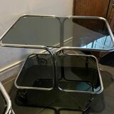 Set of 2 rolling tables, chic and refined