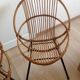Paire de fauteuils en rotin vintage