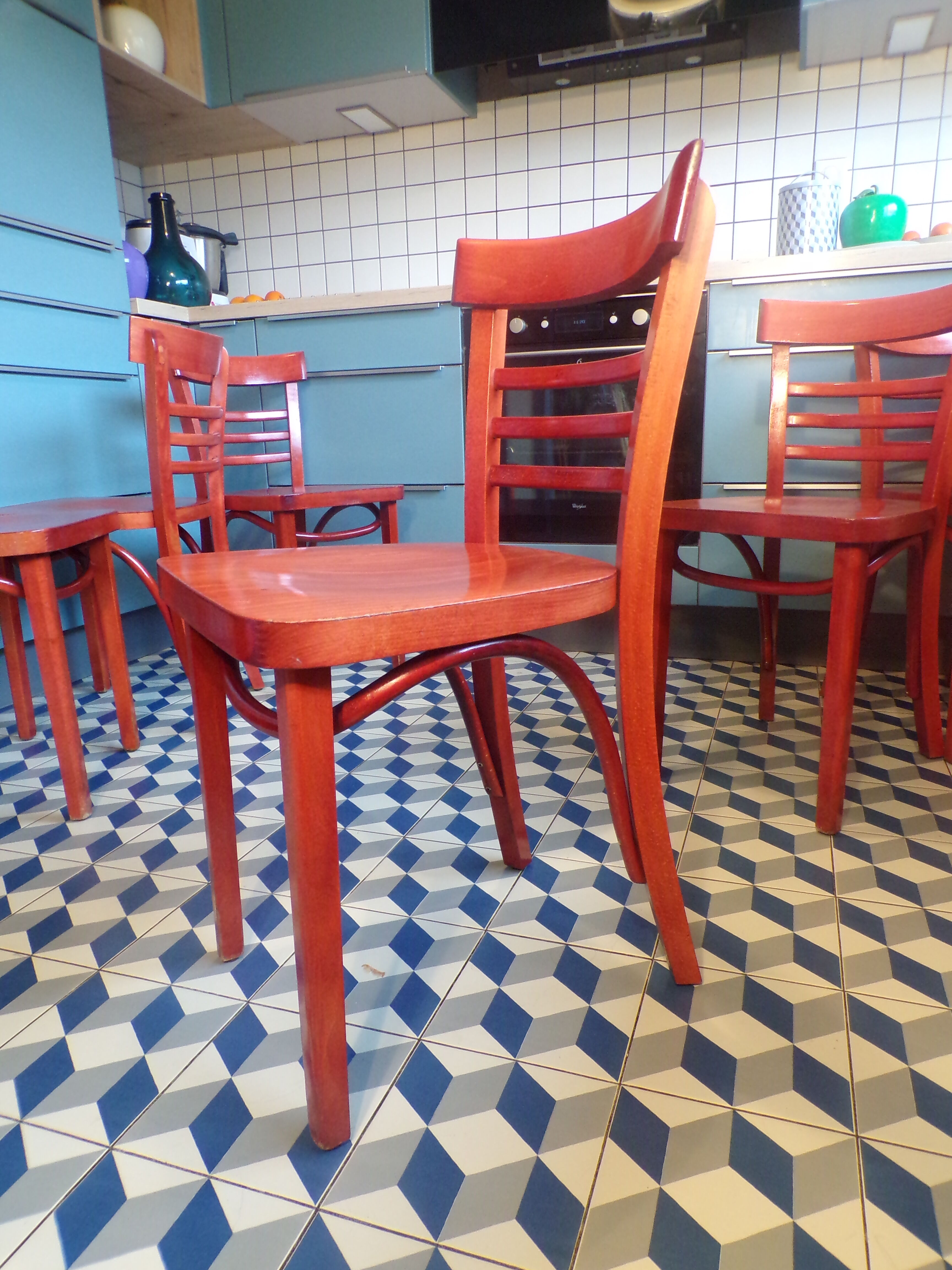 Lot 6 bistro chairs