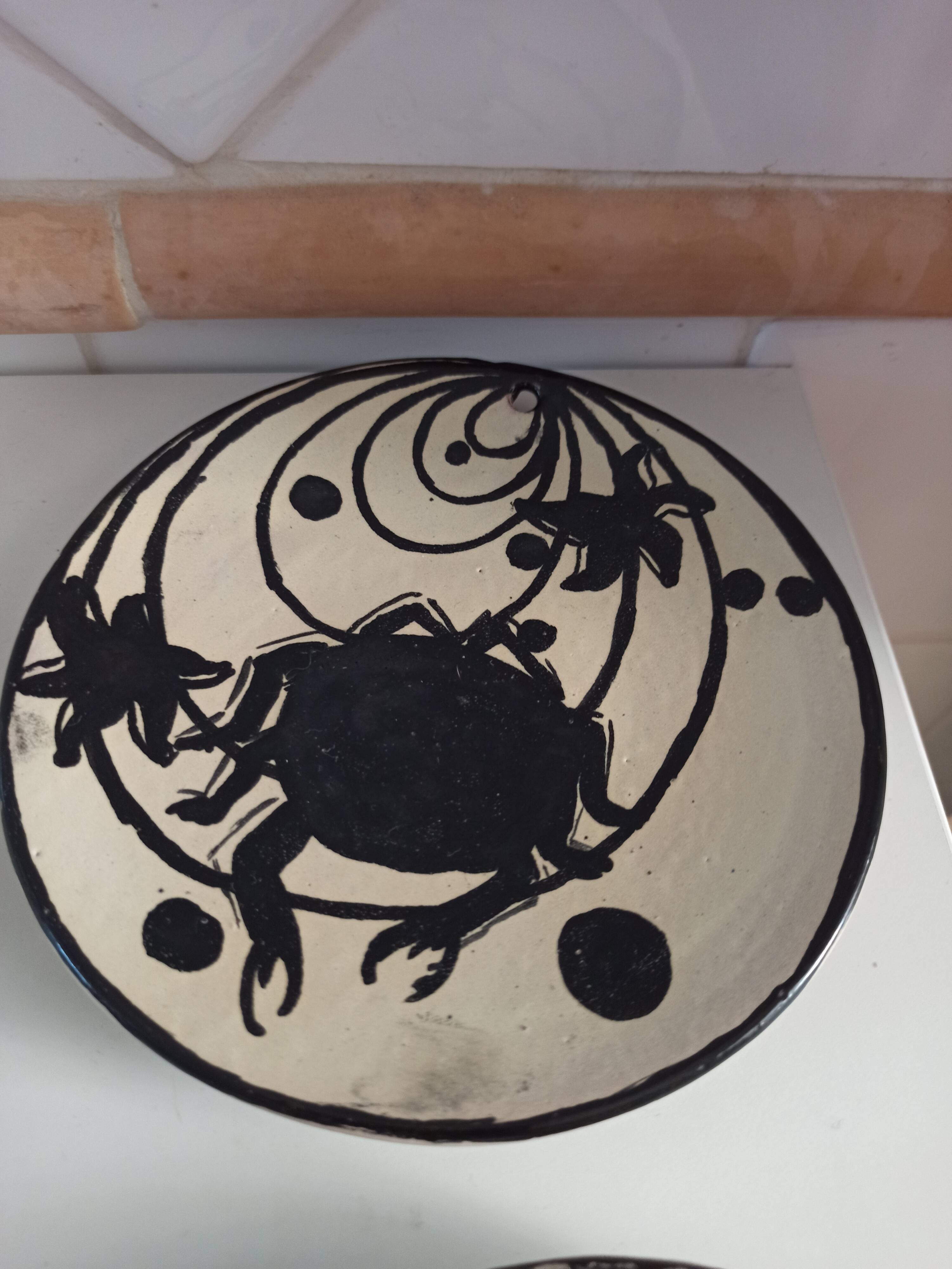 Hand-painted plates by René Chaix