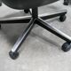 Black leather armchair by Charles Pollock for Knoll International