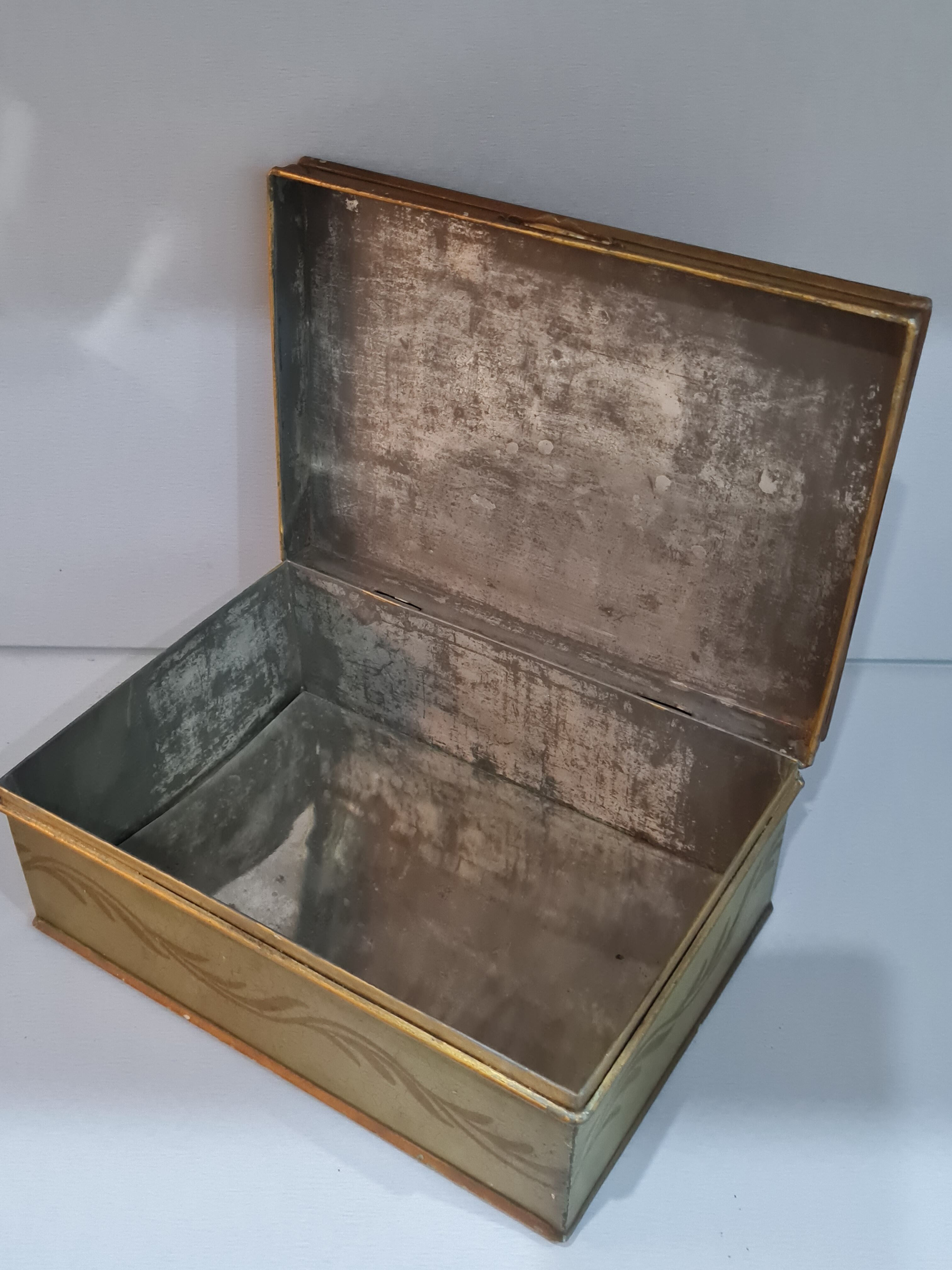 Old sheet metal box
