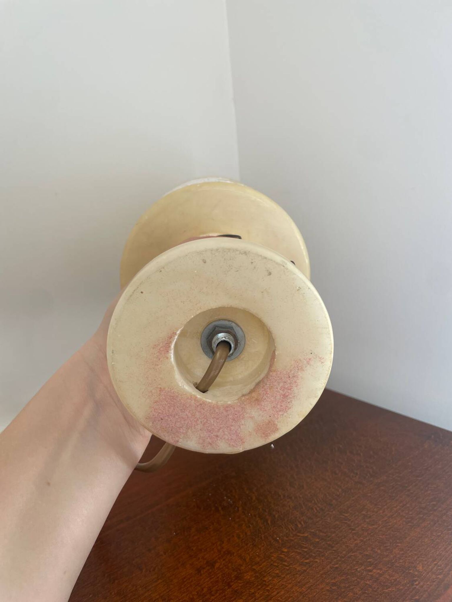 Lampe à poser en albâtre